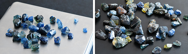 Sapphires from northern Ethiopia