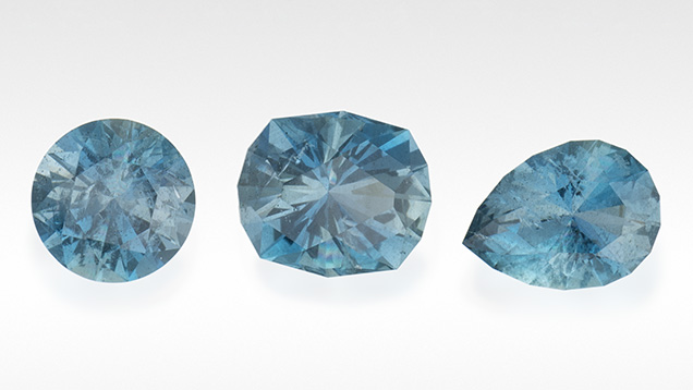 Deep blue Nigerian aquamarine. Deep blue Nigerian aquamarine.