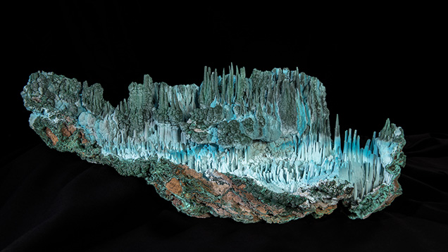 Malachite and chrysocolla specimen. Malachite and chrysocolla specimen.