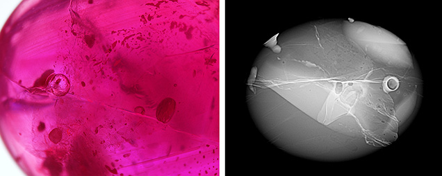 Detailed views of surface-reaching fractures and cavities. Detailed views of surface-reaching fractures and cavities.