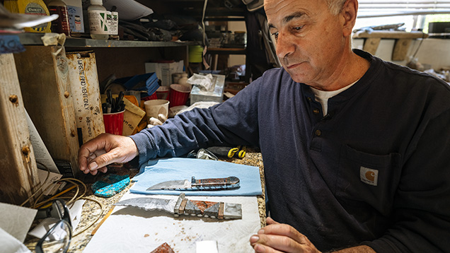 Loren Feldman at work.