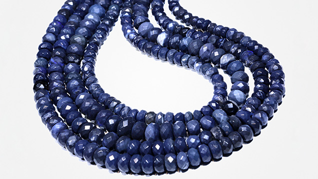 45.15 carats of faceted black opal beads from Lightning Ridge. 45.15 carats of faceted black opal beads from Lightning Ridge.