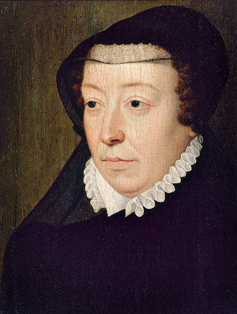 Figure 6. Catherine de’ Medici, Queen of France from 1547 to 1559. Oil painting on wood (23.9 × 19.1 cm) by François Clouet, ca. 1565. Courtesy of Carnavalet Museum – History of Paris. Figure 6. Catherine de’ Medici, Queen of France from 1547 to 1559. Oil painting on wood (23.9 × 19.1 cm) by François Clouet, ca. 1565. Courtesy of Carnavalet Museum – History of Paris.