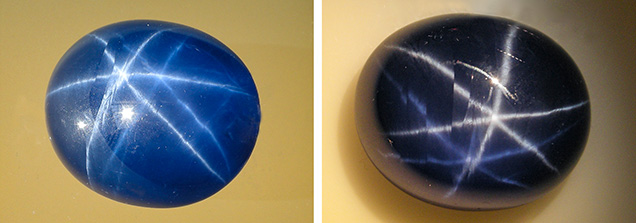 Large diffusion-treated double-star sapphire grown by the Verneuil method Large diffusion-treated double-star sapphire grown by the Verneuil method
