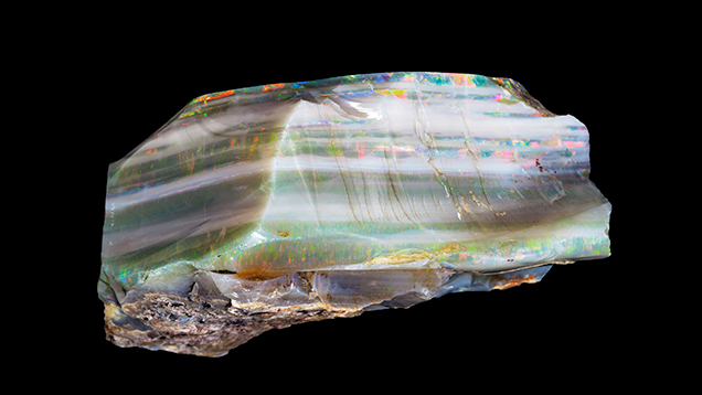 Side view of 3,019 ct rough opal Side view of 3,019 ct rough opal