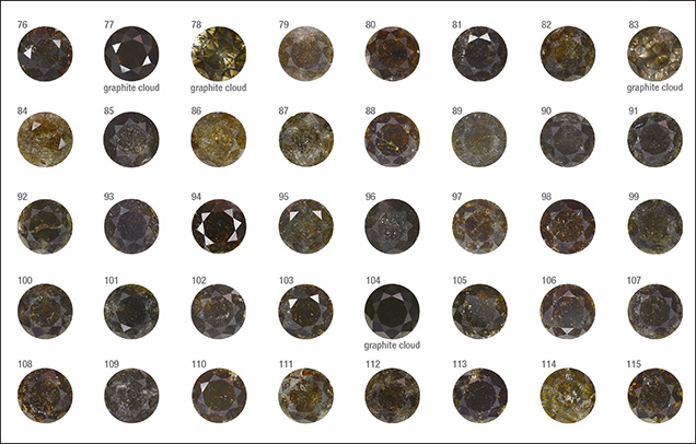 Fancy Dark brown to Fancy black Marange diamonds Fancy Dark brown to Fancy black Marange diamonds