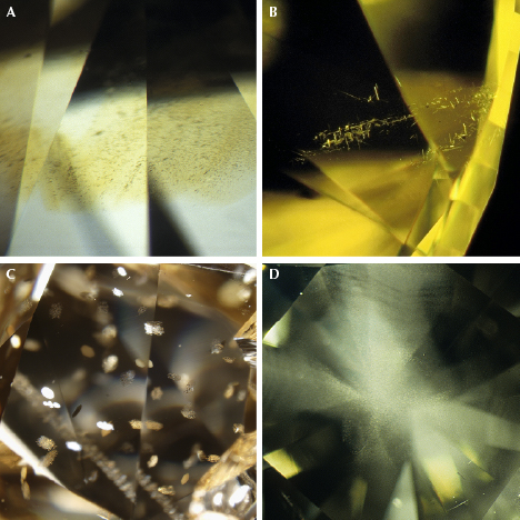Inclusions in yellow and orange diamonds Inclusions in yellow and orange diamonds