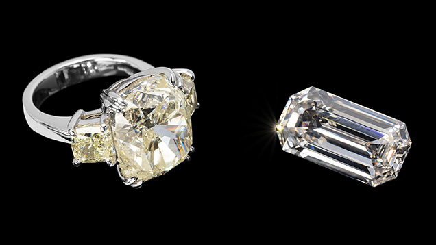 Freedom diamond from Colorado (left) and Uncle Sam diamond from Arkansas (right). Freedom diamond from Colorado (left) and Uncle Sam diamond from Arkansas (right).
