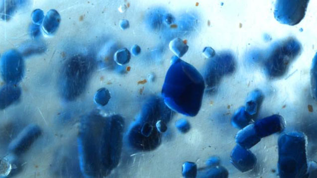 Lazulite in Quartz Lazulite in Quartz