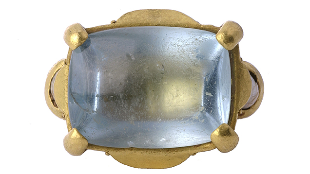 Aquamarine ring from Byzantium Aquamarine ring from Byzantium