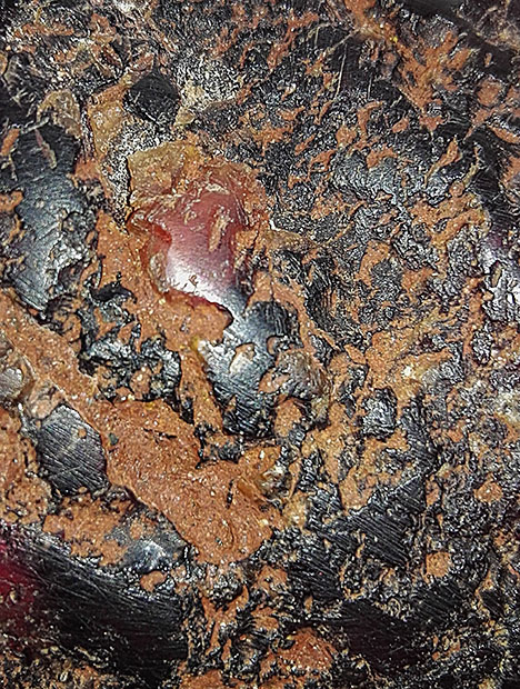 Details of imitation boulder’s surface. Details of imitation boulder’s surface.