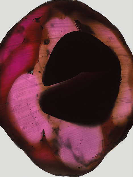 Transparency scan of the imitation boulder. Transparency scan of the imitation boulder.