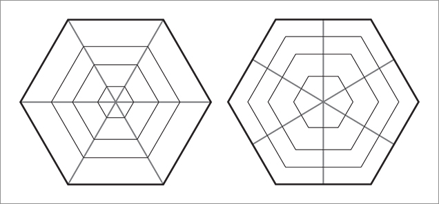 Trapiche and trapiche-type patterns. Trapiche and trapiche-type patterns.