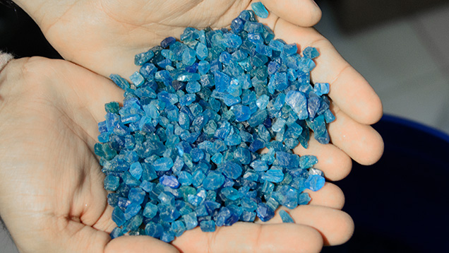 Cobbed and heated apatite rough at Sambhav Jewels Cobbed and heated apatite rough at Sambhav Jewels