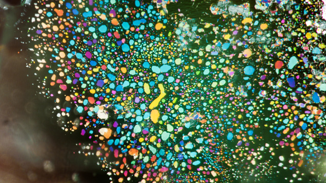Numerous interference thin films in Russian emerald Numerous interference thin films in Russian emerald