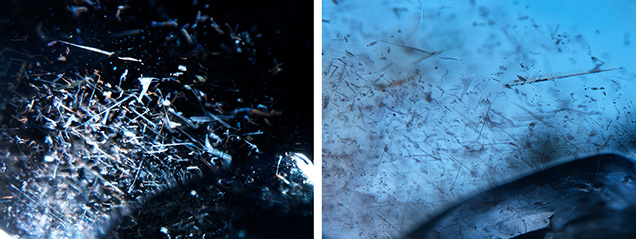 Platelets, needles, and silk in Mogok sapphire Platelets, needles, and silk in Mogok sapphire