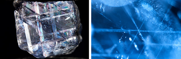 Intersecting twinned sectors in Mogok sapphires Intersecting twinned sectors in Mogok sapphires
