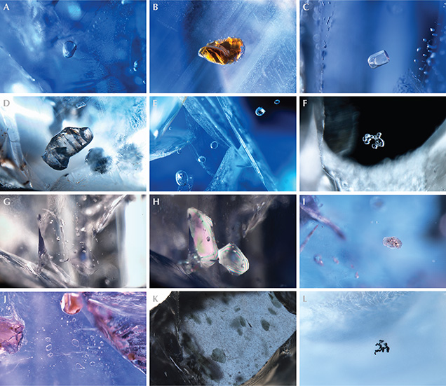 Mineral inclusions in Mogok sapphires Mineral inclusions in Mogok sapphires