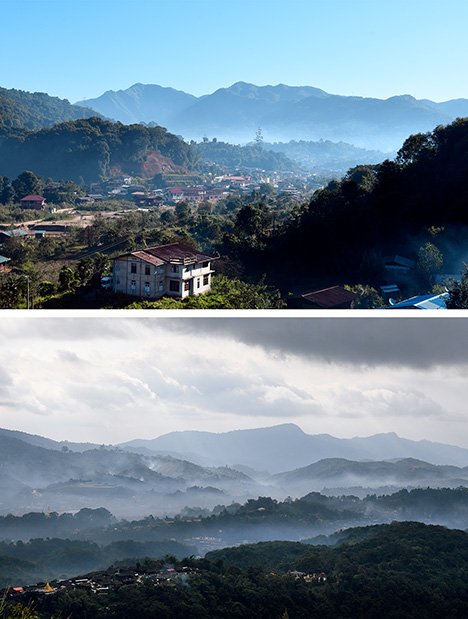Mogok Valley just after sunrise Mogok Valley just after sunrise