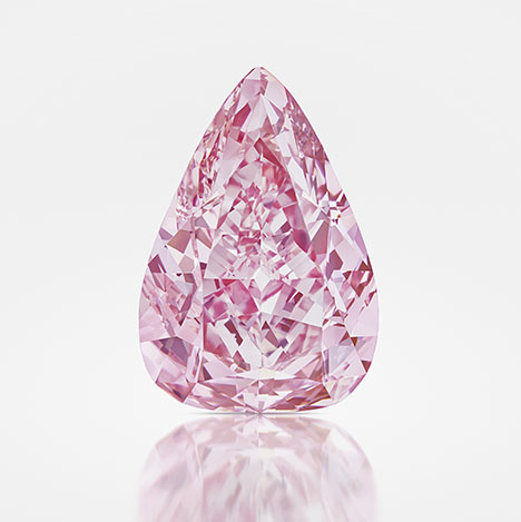 Figure 2. The 18.18 ct Fortune Pink sold in Geneva for $28.9 million. Courtesy of Christie’s. Figure 2. The 18.18 ct Fortune Pink sold in Geneva for $28.9 million. Courtesy of Christie’s.