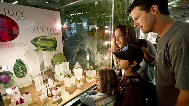 Figure 14. This past GIA Museum birthstone exhibit at the San Diego International Airport represents one way GIA promotes its mission to engage, inspire, and educate the public about gemology. Photo by Kevin Schumacher. Figure 14. This past GIA Museum birthstone exhibit at the San Diego International Airport represents one way GIA promotes its mission to engage, inspire, and educate the public about gemology. Photo by Kevin Schumacher.