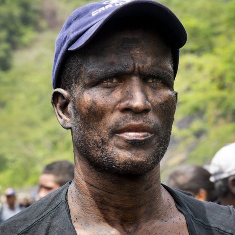 A Colombian independent miner A Colombian independent miner