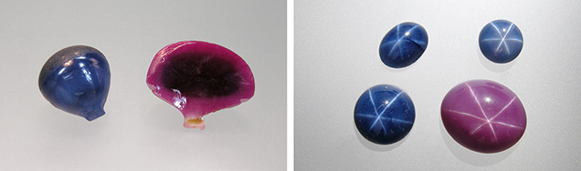 Synthetic star corundum by Wiede’s Carbidwerk