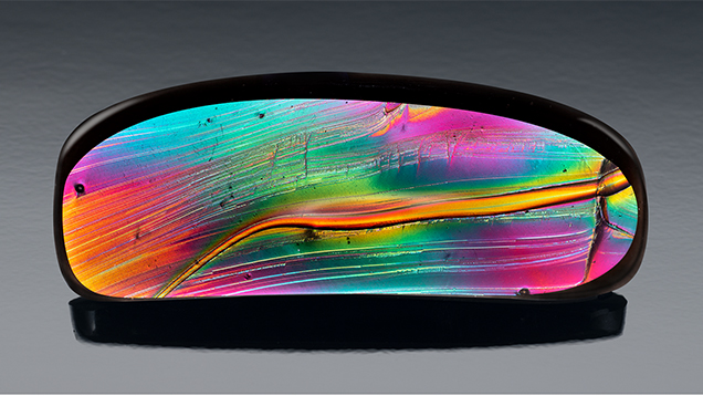 Fire obsidian with iridescence Fire obsidian with iridescence