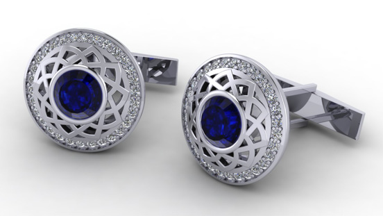 Jewelry Design & Technology alum Nelly Chhor’s clever use of simple geometric patterns made for elegantly complex cufflinks. Jewelry Design & Technology alum Nelly Chhor’s clever use of simple geometric patterns made for elegantly complex cufflinks.