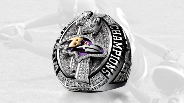 Baltimore Ravens Super Bowl XLVII Ring Baltimore Ravens Super Bowl XLVII Ring