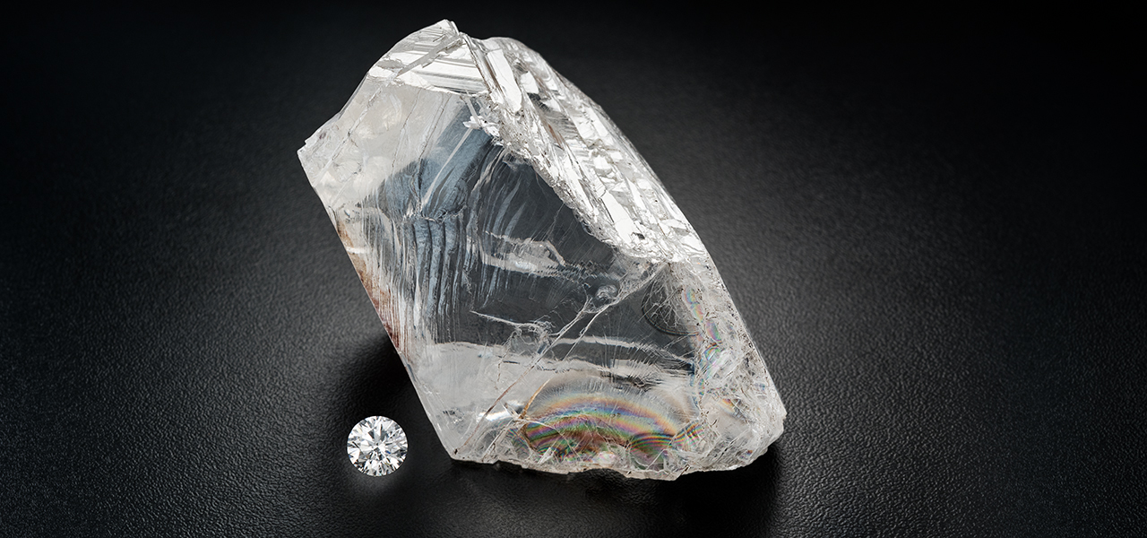 Rough CLIPPIR diamonds