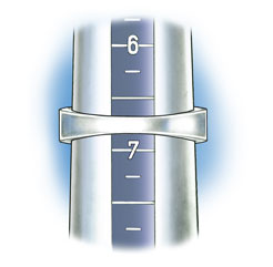 Perspective view of a platinum 4-prong solitaire with no diamonds set in the shank