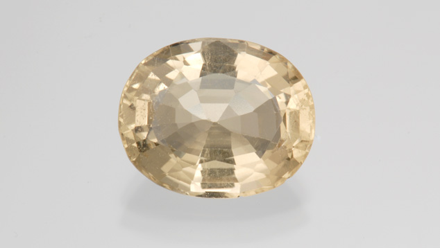 Citrine’s colors range from pale brownish yellow shades like this one to intense reddish orange hues. - Robert Weldon Citrine’s colors range from pale brownish yellow shades like this one to intense reddish orange hues. - Robert Weldon