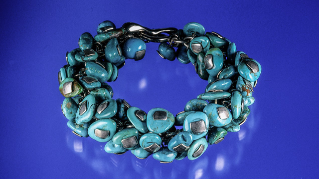 “Pegged Nugget” Turquoise Bracelet “Pegged Nugget” Turquoise Bracelet