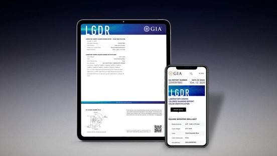 Laboratory-Grown Colored Diamond Report – Color Identification